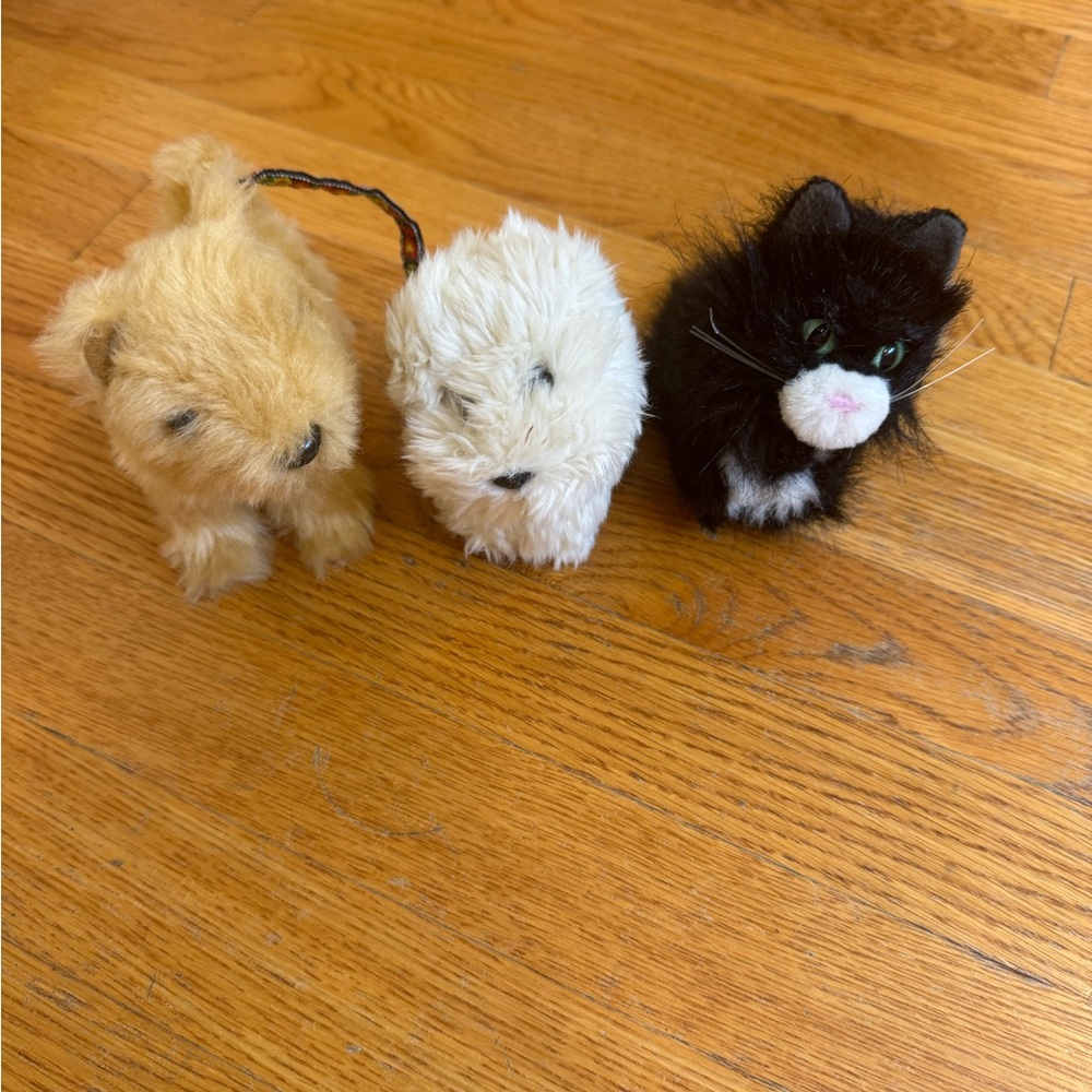 American Girl Doll Pet Toy Trio — Black, Cream, Tan